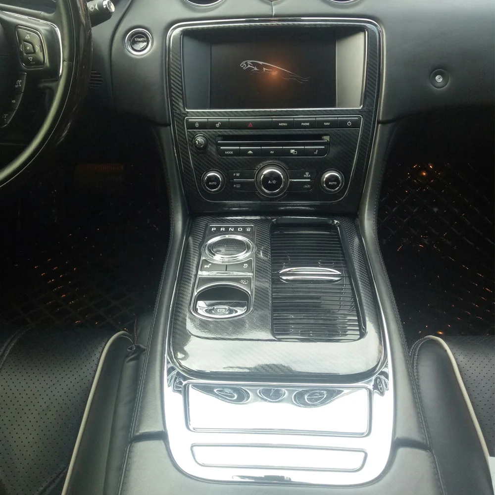 Стайлинг автомобиля 3D 5D углеродное волокно Автомобильный интерьер центральная