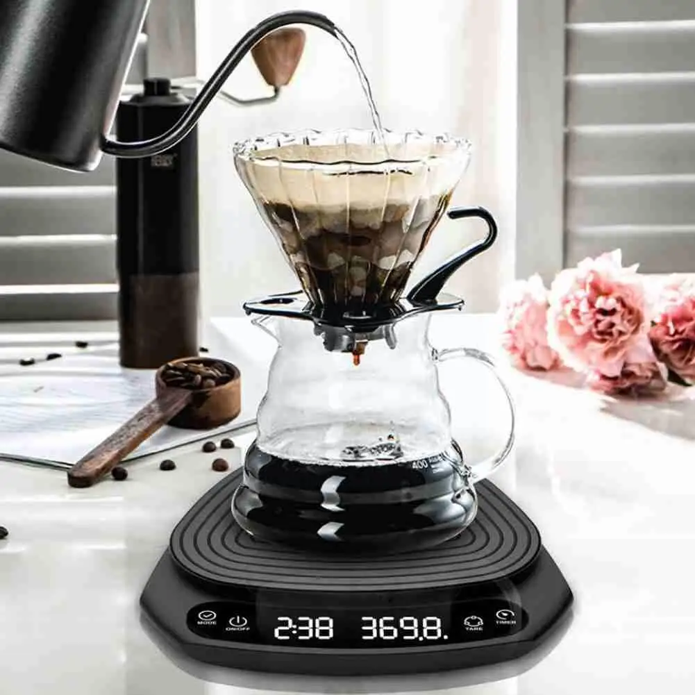 

Coffee Scale Electronic Scale Digital Scale pour Coffee Scale Coffee Electronic Timer 2kg Drip Charge Scale With B7Y8