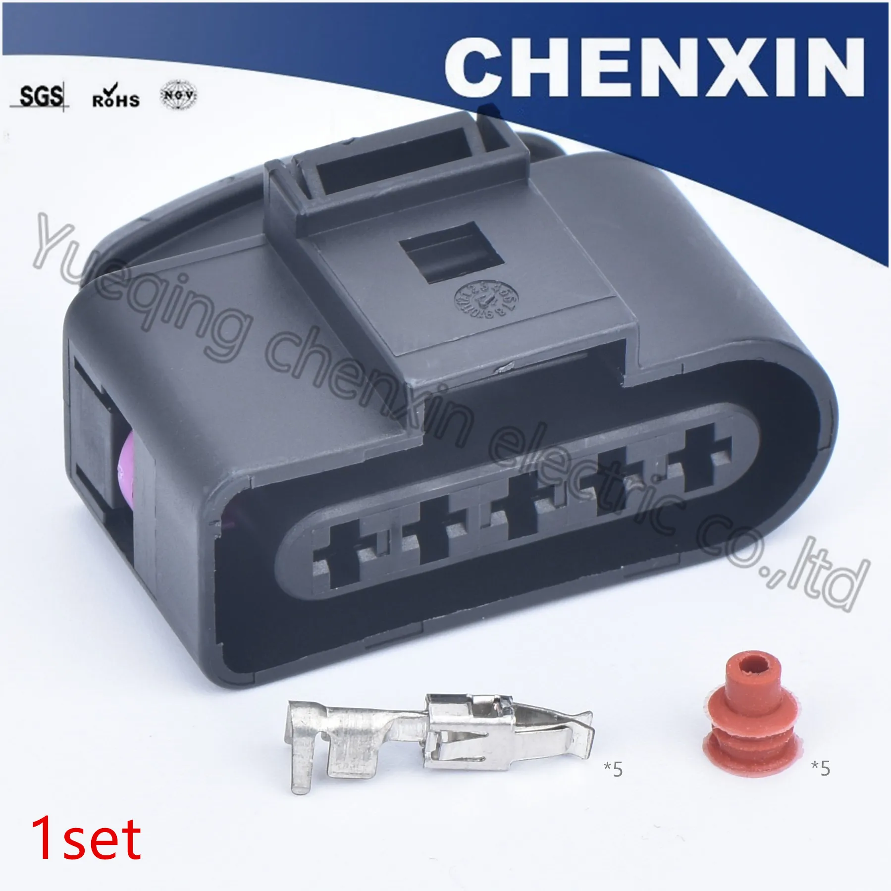 

Black 5 pins electric wiring harness waterproof auto connectors housing plug(3.5) female auto plug 4D0973725 1J0973725