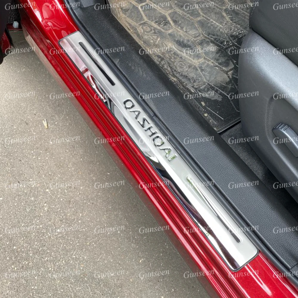 Автомобильная наклейка для Nissan Qashqai J11 аксессуары Накладка на порог протектор из