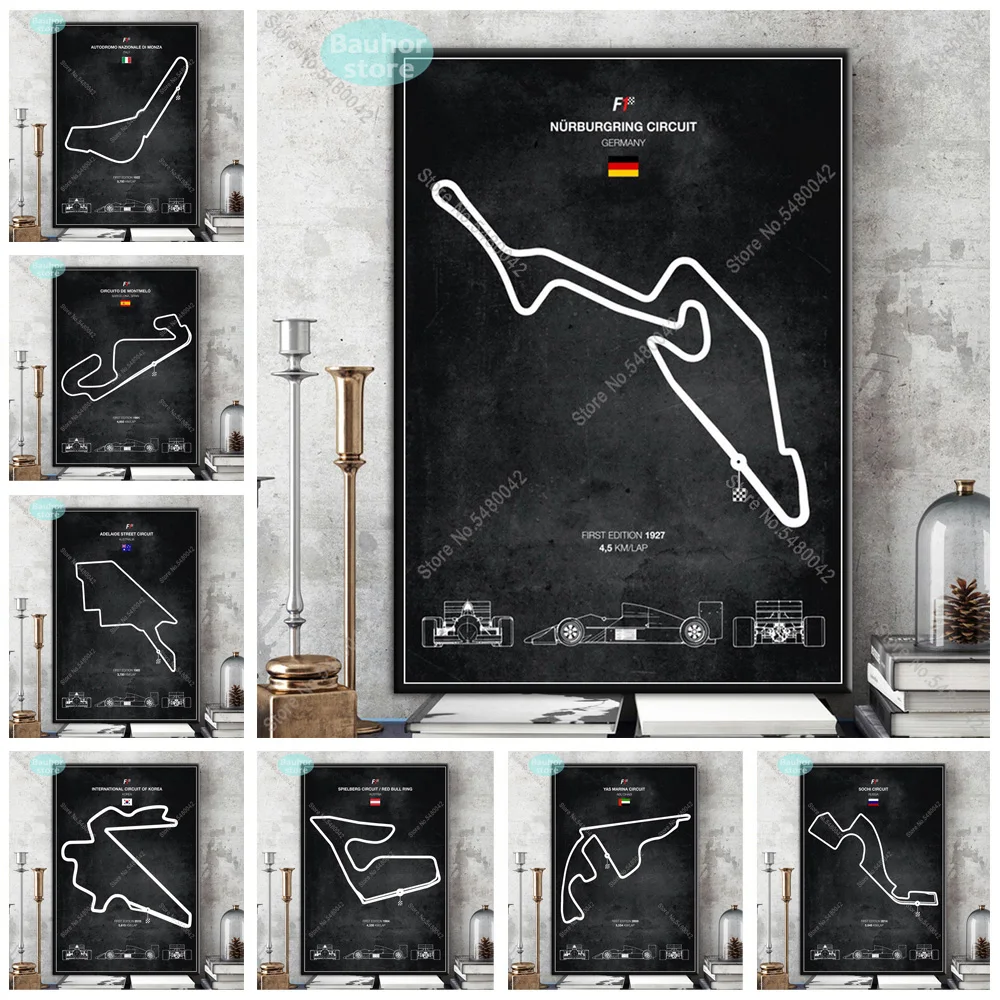 Художественный постер издание постеры и принты на автомобиле Ford RS Evolution F1 Circuits