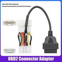 for tesla obd2 connector adapter obd to obd2 16pin car diagnostic tool car extension cable for tesla model 3 y 2019 2020 2021