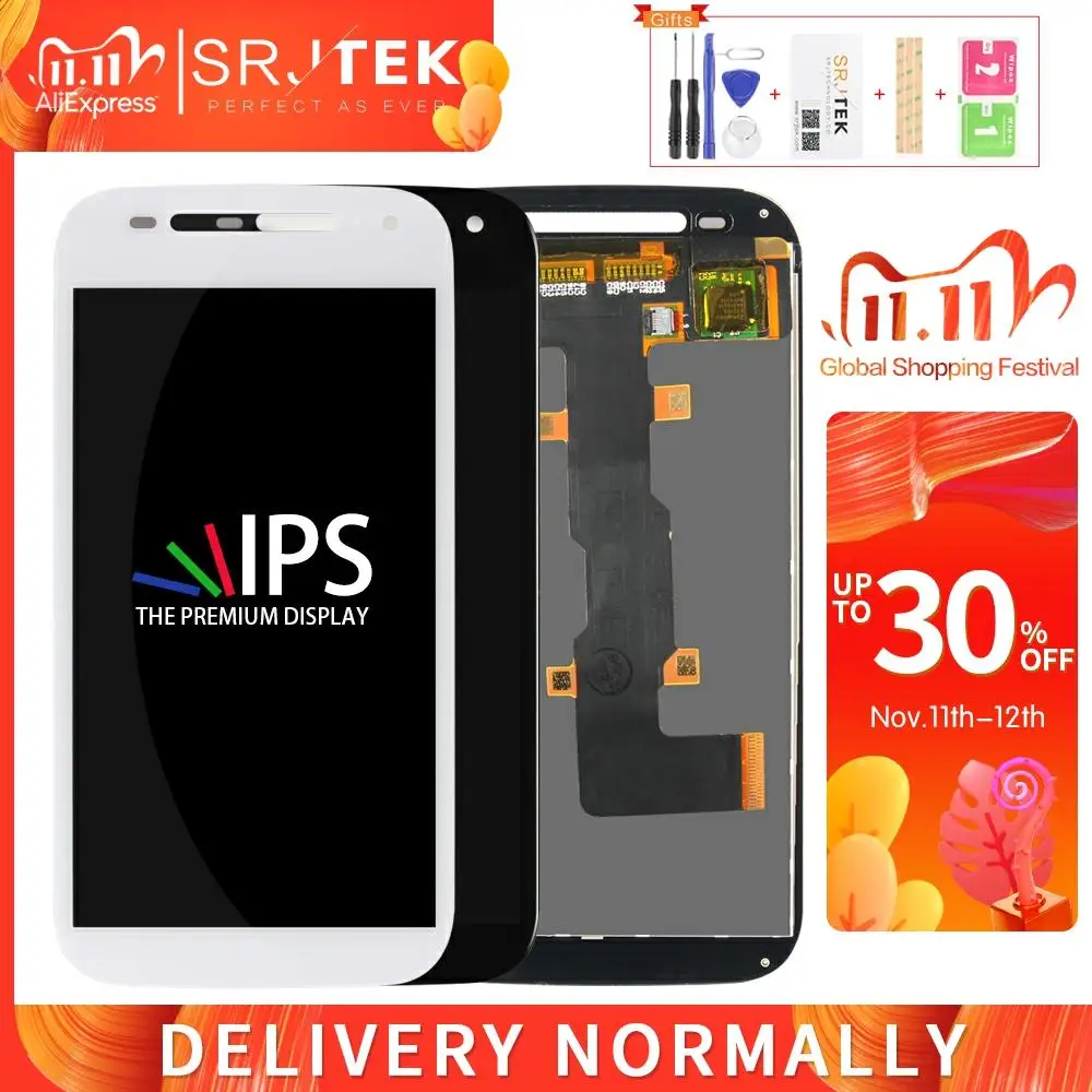 Экран для Motorola Moto E2 E + 1 Xt1505 Xt1524 Xt1527 Xt1511 сенсорный ЖК экран со стеклом дигитайзер