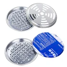 Безопасная металлическая круглая стойка, подставка для противомоскитной спирали, портативный спиральный держатель с крышкой, репеллент от насекомых