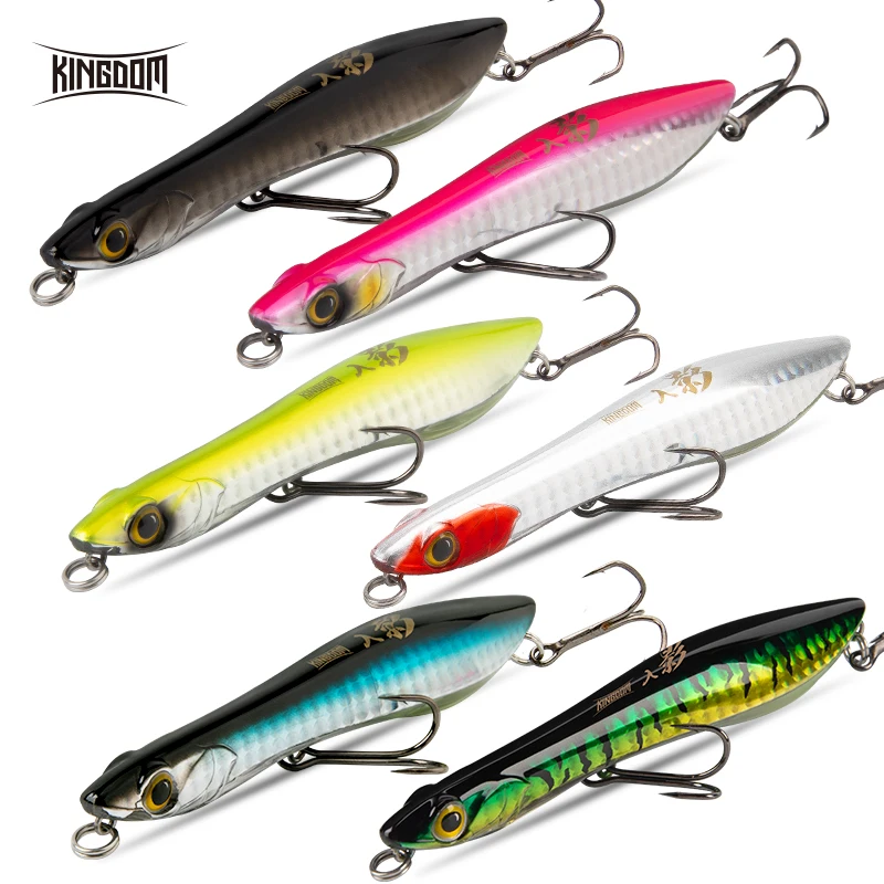 Kingdom Floating Pencil Fishing Lures 95mm 110mm Sinking Hard Lure for Long Casting Fish Lure Bait Floats for Pike Fishing Lure