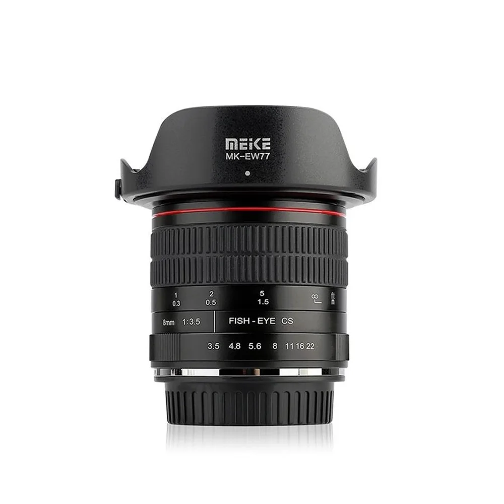MEIKE 8 мм F3.5 диафрагма супер Широкий формат ручная фокусировка Fisheye объектив с