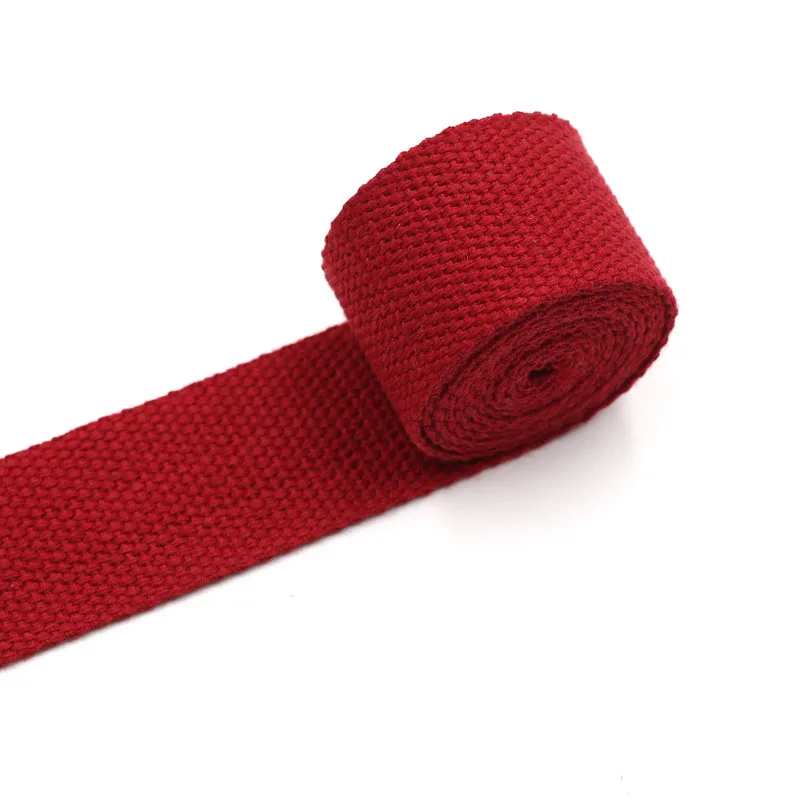 Холщовая тесьма 25 мм (1 дюйм) тяжелый холщовый ремешок длиной 10 ярдов цветной для