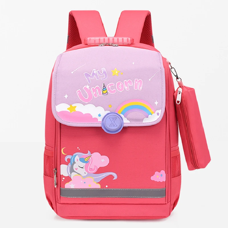 Children School Bags Anime Bag Unicorn School Backpacks Girls Boys Cartoon Kids Satchel Mochila Escolar Kawaii Lightweight Bag