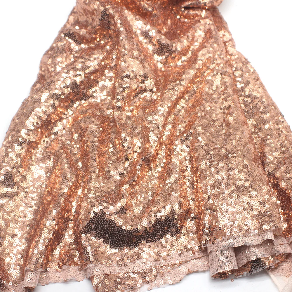 Кружевная ткань с блестками золотистая Шампанская кружевная вышитая для ночного