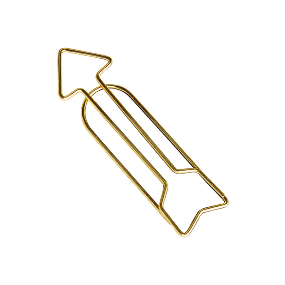 12 шт. Креативный дизайн в форме стрелы бумажные зажимы выдолбленные