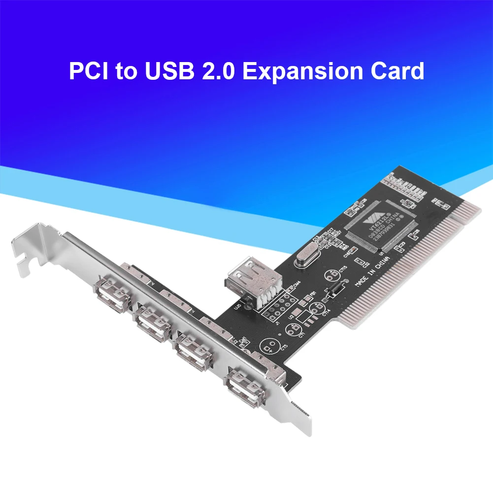 USB 2,0 4 порта 480 Мбит/с, высокоскоростная плата PCI контроллера, адаптер PCI-USB 2,0, плата расширения, аксессуары для настольного ПК