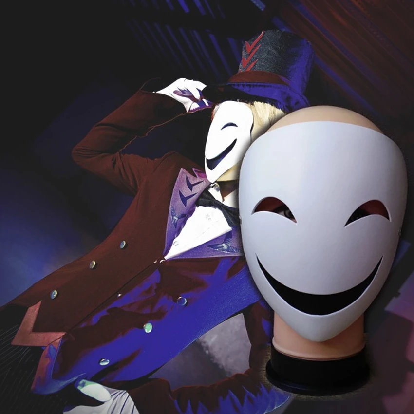 Маска для косплея из смолы с темными пулями со смайликом злой клоун реквизит