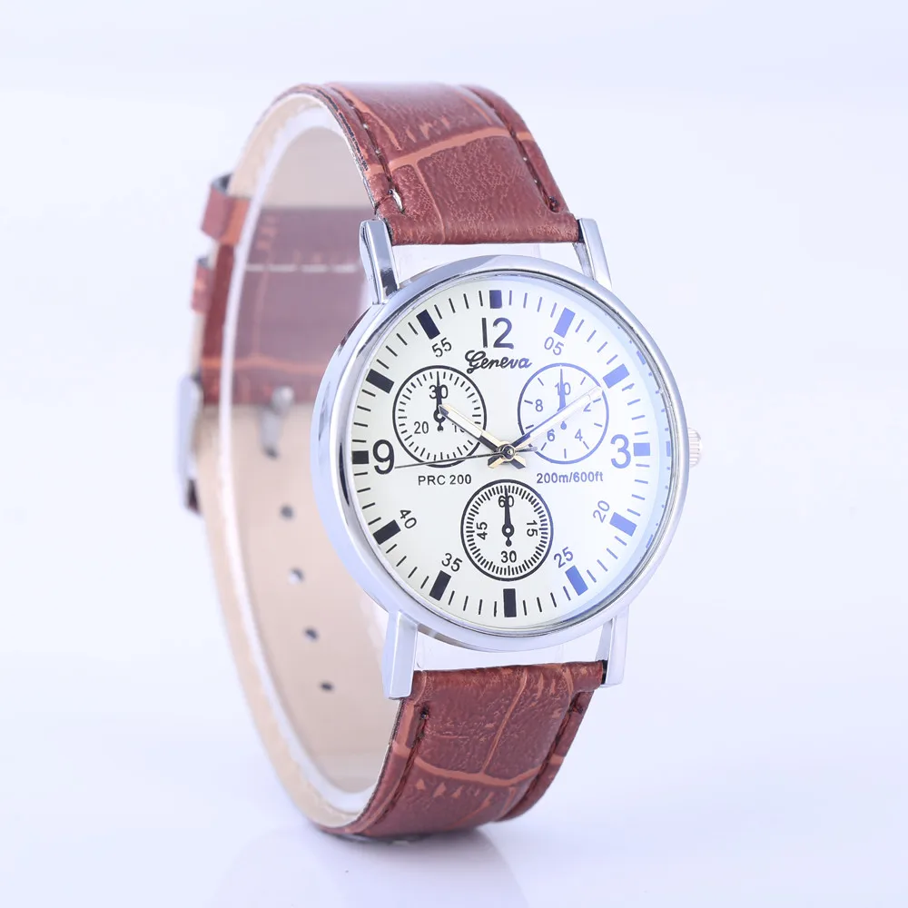 Часы наручные женские кварцевые с кожаным ремешком классические модные