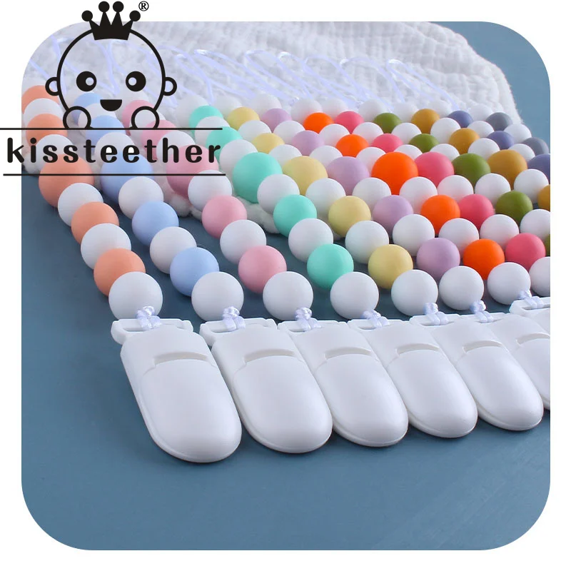 

Силиконовый держатель для соски-пустышки, с цепочкой