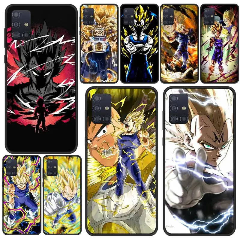 

Anime Majin Vegeta Phone Case For Samsung S21 S6 S7 Edge S8 S9 S10 S20 Ultra 5G Plus Cover Fundas Coque