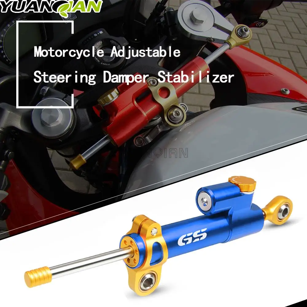 

Высококачественный Алюминиевый Регулируемый стабилизатор рулевого демпфера для Мотоцикла BMW F650GS F700GS F750GS F800GS F850GS F 1200 1250 GS