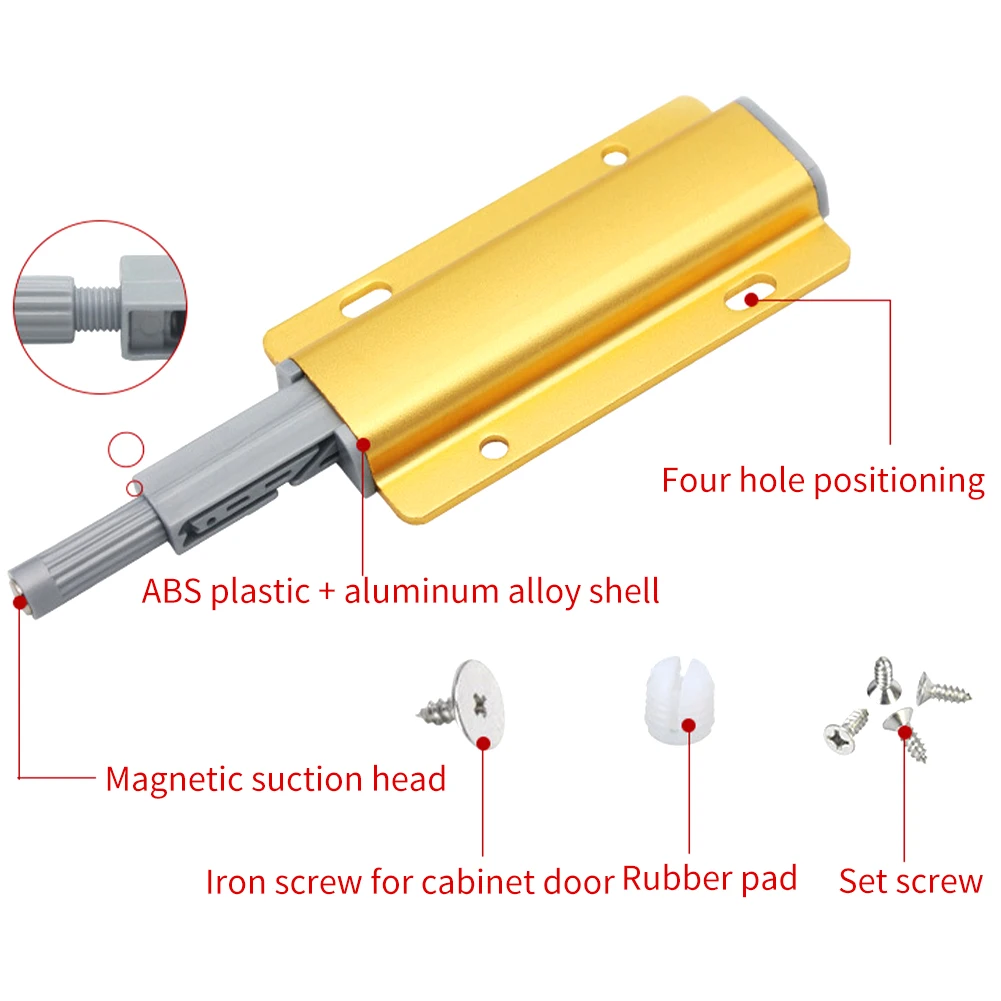 2 шт. шкаф для кухонных шкафов магнит поймать Нажмите чтобы открыть дверной