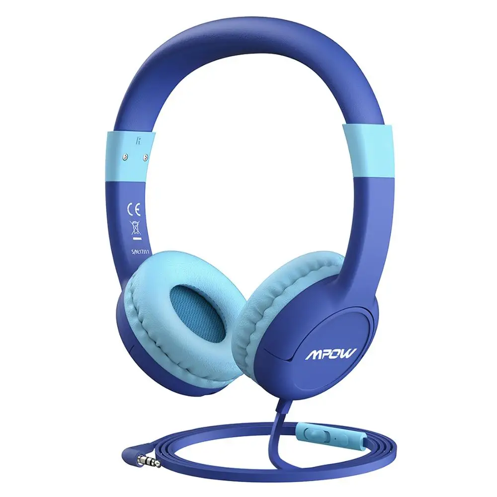 Blue Mpow CH1S детская гарнитура 85DB ограниченная Защита слуха детские наушники шумоподавление наушники для мальчиков/девочек Малыш с микрофоном - Цвет: Blue