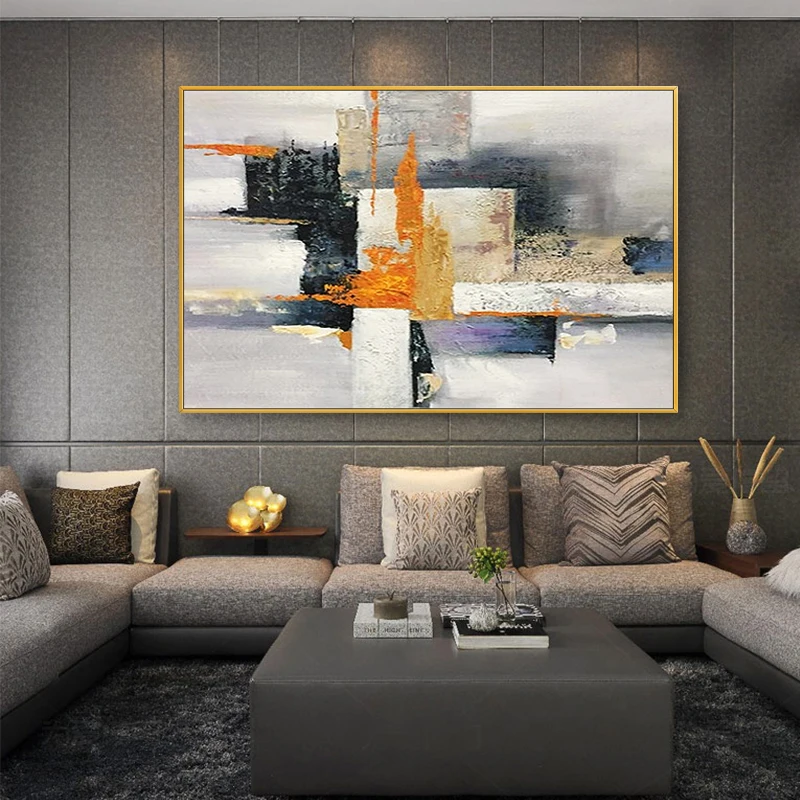 

paintings Hand painted Modern Abstract canvas Oil Paintings home Decoration Abstract Oil Painting wall picture Living Room