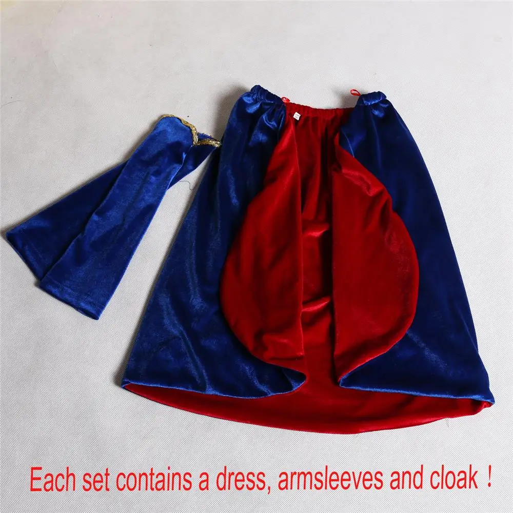 Новогодний костюм принцессы для снежной девочки Рождество малыши дети красивое