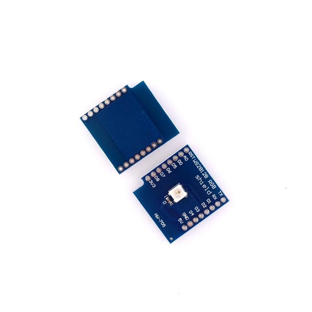 Светодиодный модуль RGB для D1 Mini WS2812 5050 Встроенный светодиодный 1 цветной WAVGAT d1 ESP8266