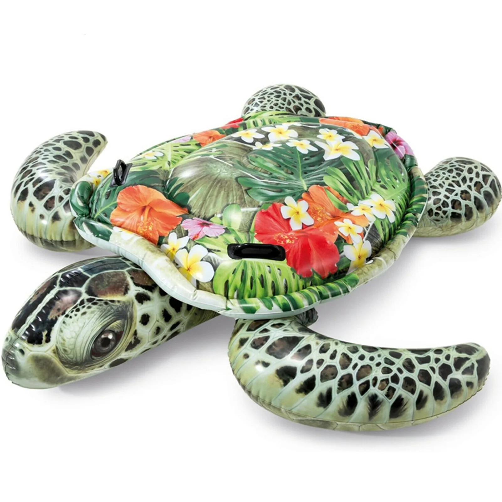 

61x67in Giant Pool Float Swimming Ring Sea Turtle Inflatable Mattress Floating Row Swimming Circle Beach Pool Party Toys