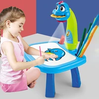 children led projector art drawing table toys kids painting board desk arts and crafts projection educational learning kids toys