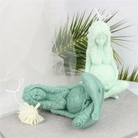 ethereal mother nude pregnancy body shape candle mold silicone curve female lady mould diy aroma plaster decor resin art craft