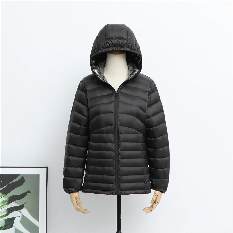 

Women's Down Coats Jacket 2020 Hooded Slim All-match Coat Jackets Ovetcoats