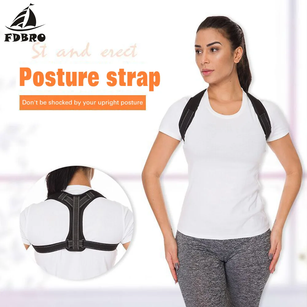Универсальный Корректор осанки для спины FDBRO поясной ремень ортопедическая