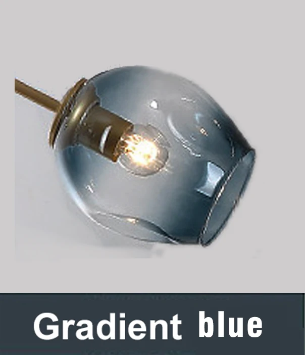Gradient Blue Новинка, современный скандинавский люстра, светильник ing, светодиодная лампа, промышленный потолочный светильник, люстры, светильник ing для гостиной, спальни, светильник, светильники - Цвет абажура: Gradient Blue