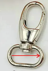 Серебристый DIY ручной работы фурнитура для сумок Чемодан аксессуары Карабин Застежка на 2 см 2,6 см 3,2 см 3,8 см 10 шт./лот - Цвет: Серебристый