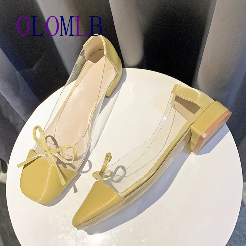 Женские прозрачные лоферы из ПВХ туфли на высоком каблуке-шпильке с острым