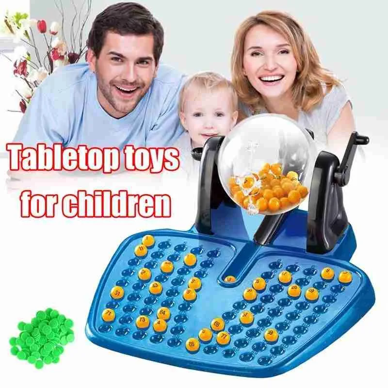 Лотерея игра в бинго детская головоломка настольная большая машина вращающиеся