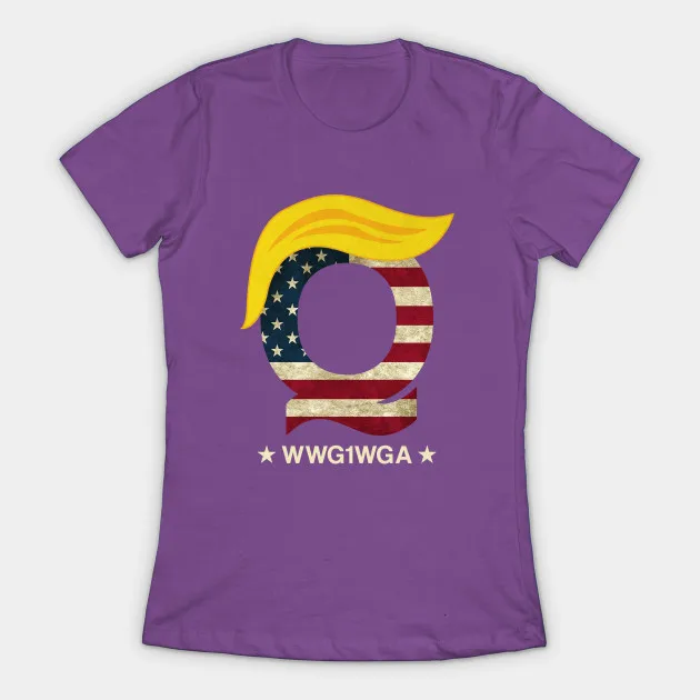 QAnon WWG1WGA Q Anon футболка Great Awakening MAGA USA женская футболка|Футболки| |