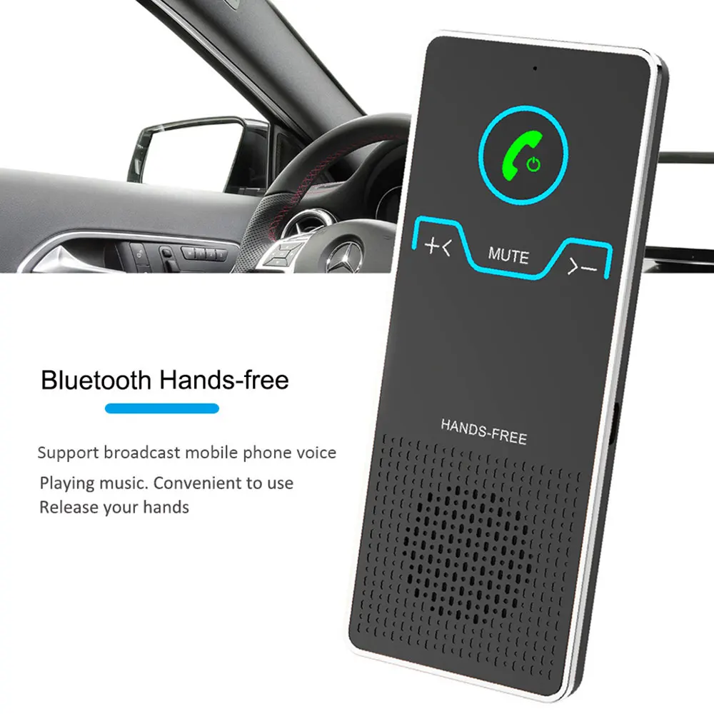 BT5.0 новый автомобильный bluetooth приемник с солнцезащитным козырьком беспроводная