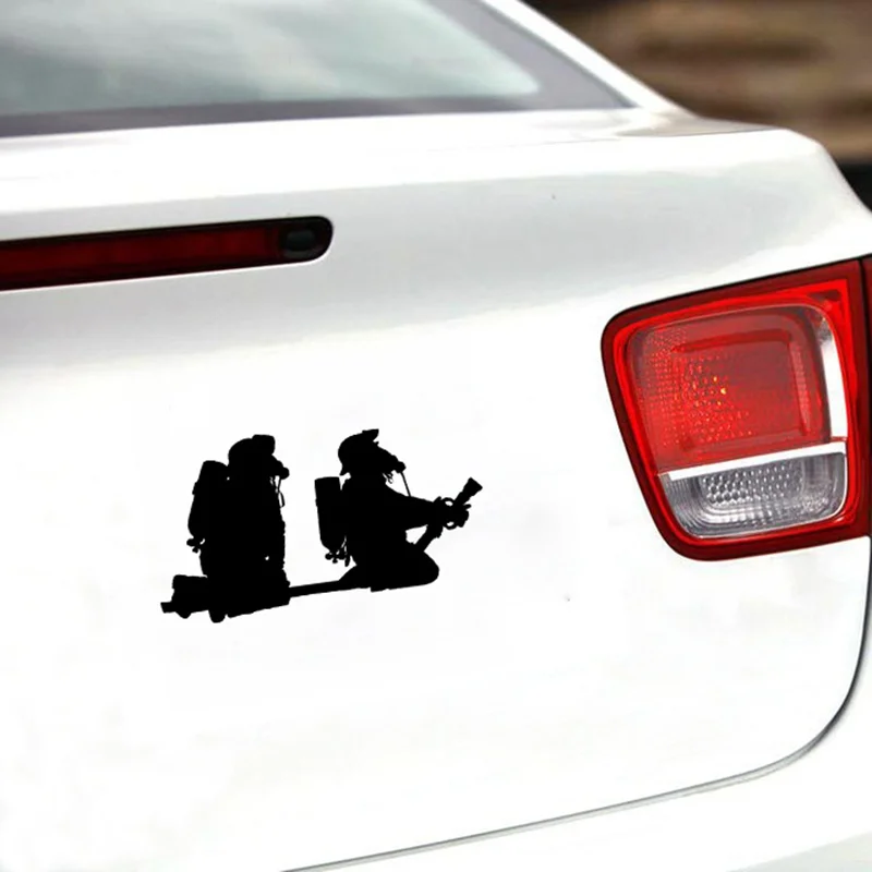 

Fashion Fireman Extinguishing Fire Car Stickers Motorcycles Bumper Rear Windshield Cover Scratch Decals Car Accessories KK17*9cm