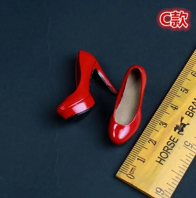 

1/6 Women's clothing accessories high heels female dolls heightened shoes hate high 12