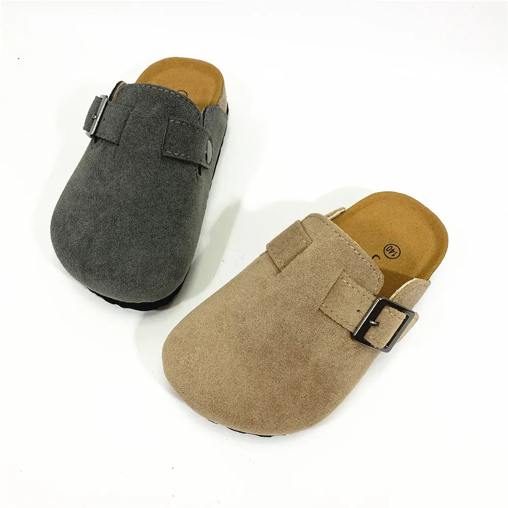 

Тапочки детские с пробковой подошвой, на плоской подошве, 1-9 лет