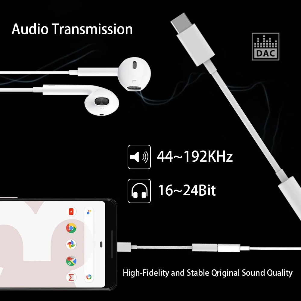Кабель Переходник USB C на 3 5 мм Aux Автомобильный цифровой аудио стерео разъем для