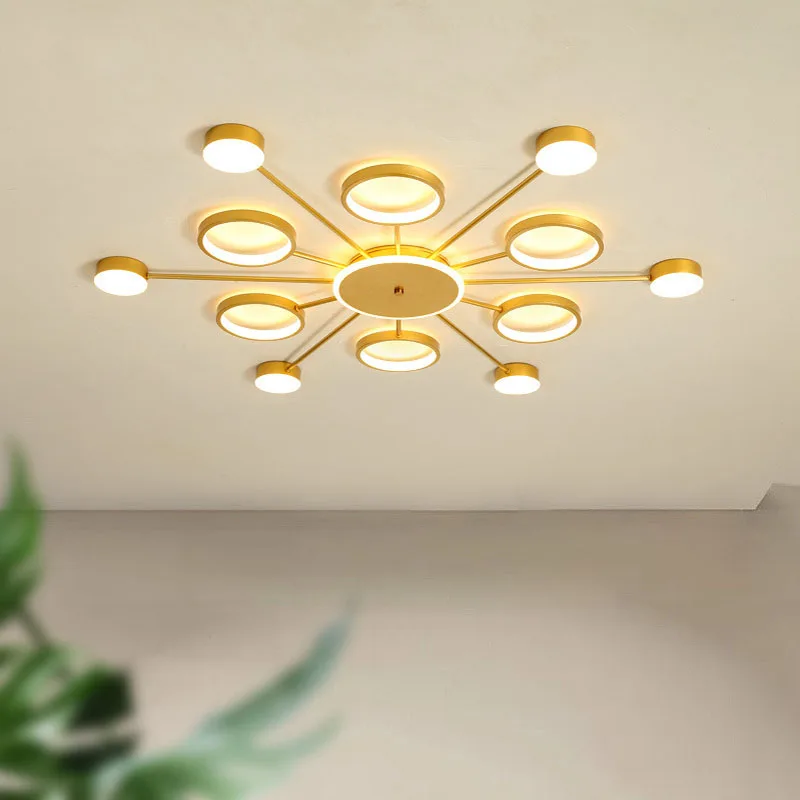 

Nordic bedroom LED ceiling lamp modern living room chandelier villa restaurant lamp hotel room lamp factory direct sales