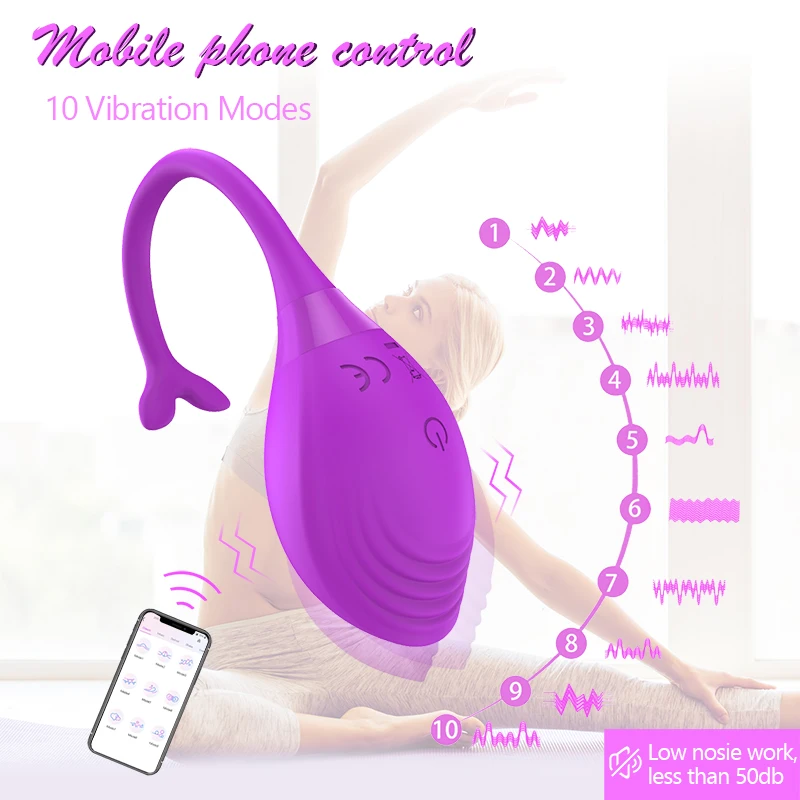 Вагинальный вибратор для женщин вибрирующее яйцо шарик Кегеля беспроводные