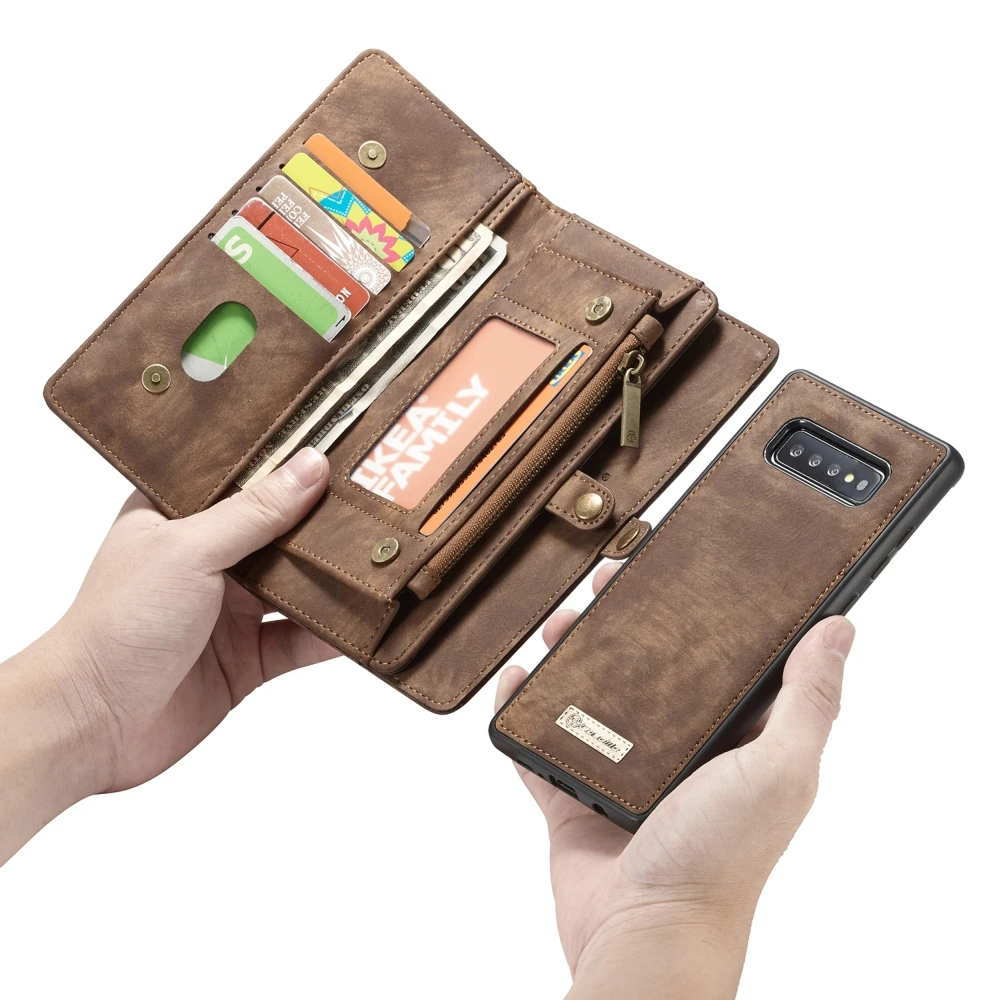 

Съемный чехол-бумажник для Samsung S20 Ultra 5G S10 S10E Note 8 9 отделений для карт, кожаный чехол для Samsung S9 Plus S8 S7 Edge