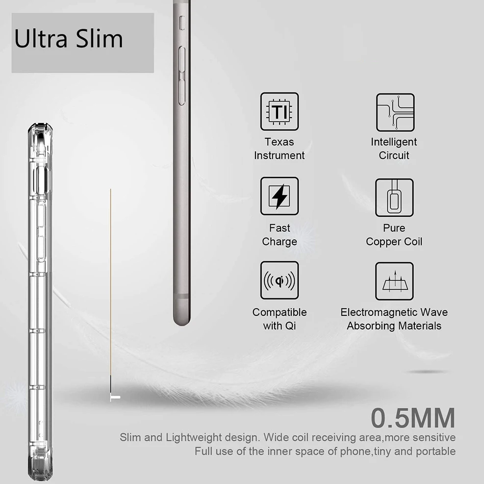 micro usb type c universal fast wireless charger adapter for samsung redmi note iphone se android qi wireless charging receiver free global shipping