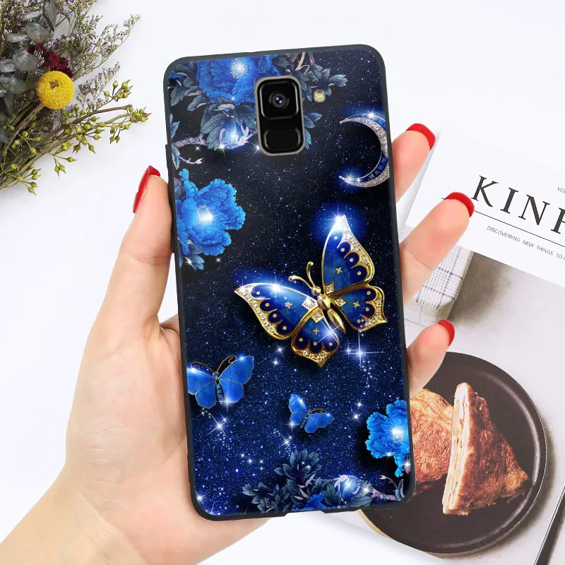 oo17 Мягкий для samsung J6 плюс чехол Глянцевая блестящая для samsung Galaxy J4 Plus J3 J5 J7 чехол Coque - Цвет: oo17