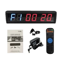 ganxin 2 3 inch gym training clock led digital crossfit timer with programable functions