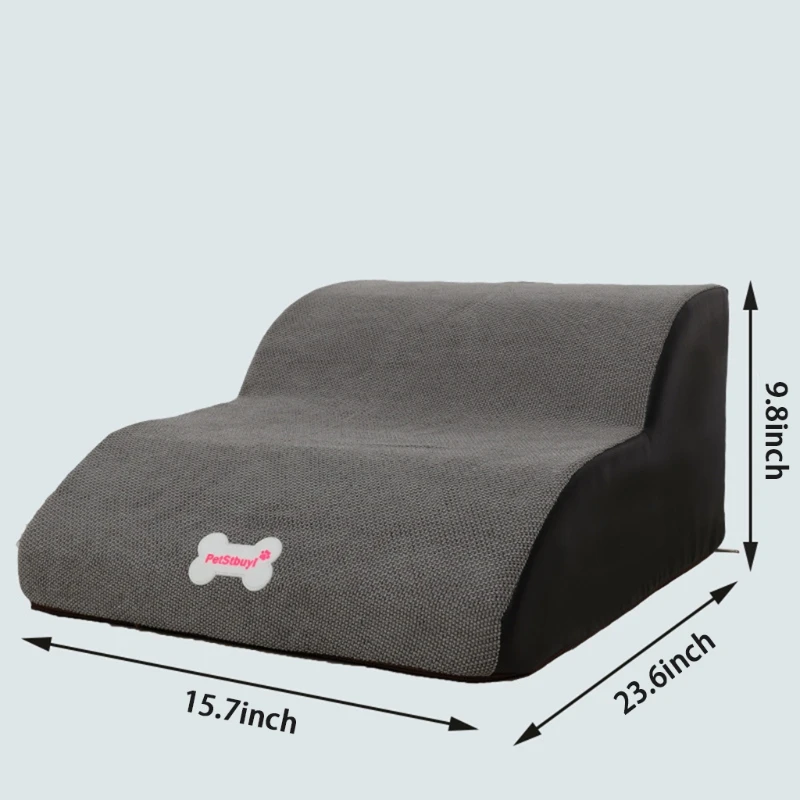 

29EB Dog Stairs Ladder 2 Steps Removable Detachable Pet Climbing Stairs Step Sofa Bed Ladder For Dogs Cats Pet Supplies