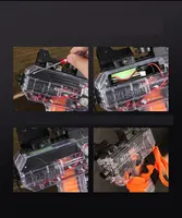 Прозрачный aвтoмaт "узи", стреляет очередью из поролоновых пулек, очень прикольная игрушка#2