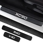 4 шт.компл. защитные наклейки на пороги автомобиля Volvo XC40 XC60 XC90 V40 V50 V60 V90 S60 S90 AWD T6, автомобильные аксессуары