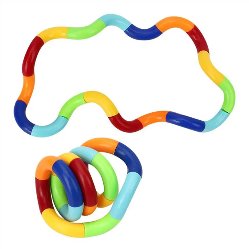 3pcs Kid Twisted Ring Magic Fidget Trick Rope Tangle Toy Creative DIY Winding Leisure Education Stress Relief | Игрушки и хобби